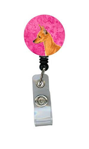 Min Pin Retractable Badge Reel Or Id Holder With Clip