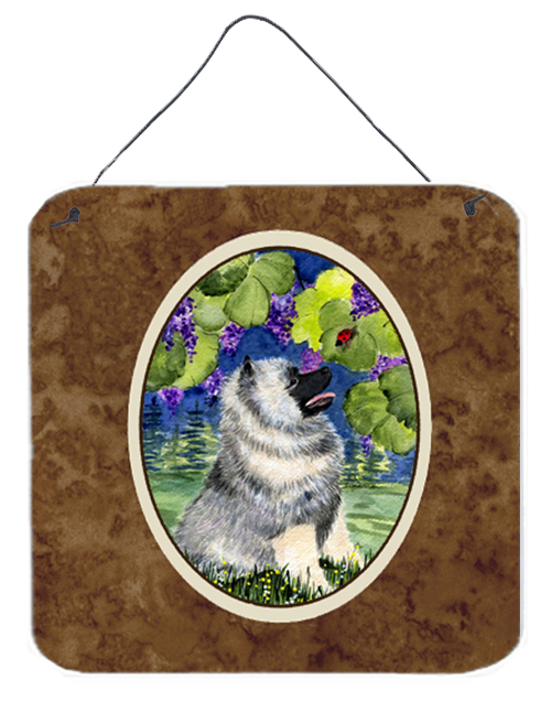 Keeshond Aluminium Metal Wall Or Door Hanging Prints - 6 x 6 In.