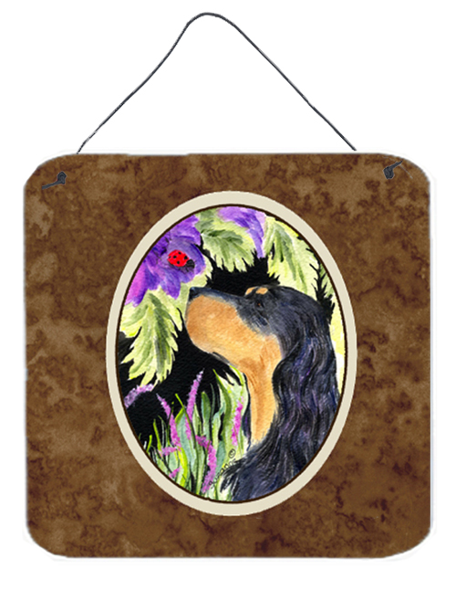 Gordon Setter Aluminium Metal Wall Or Door Hanging Prints - 6 x 6 In.