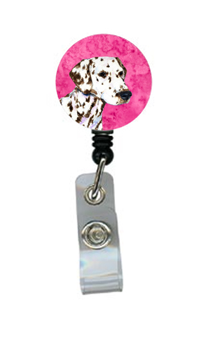 Dalmatian Retractable Badge Reel Or Id Holder With Clip