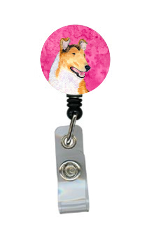 Collie Smooth Retractable Badge Reel Or Id Holder With Clip