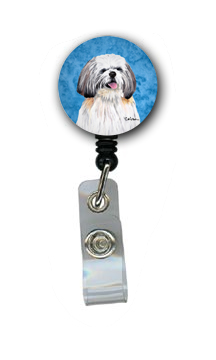 Shih Tzu Retractable Badge Reel Or Id Holder With Clip