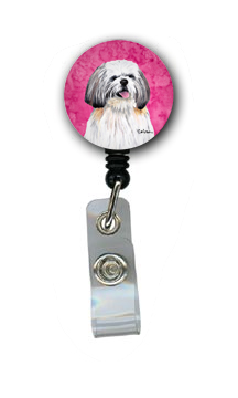 Shih Tzu Retractable Badge Reel Or Id Holder With Clip