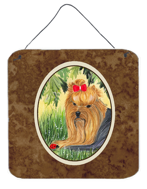 Yorkie Aluminium Metal Wall Or Door Hanging Prints - 6 x 6 In.