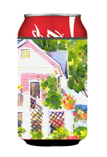 Picture of Carolines Treasures 6130CC White Cottage At The Beach Can Or Bottle  Hugger