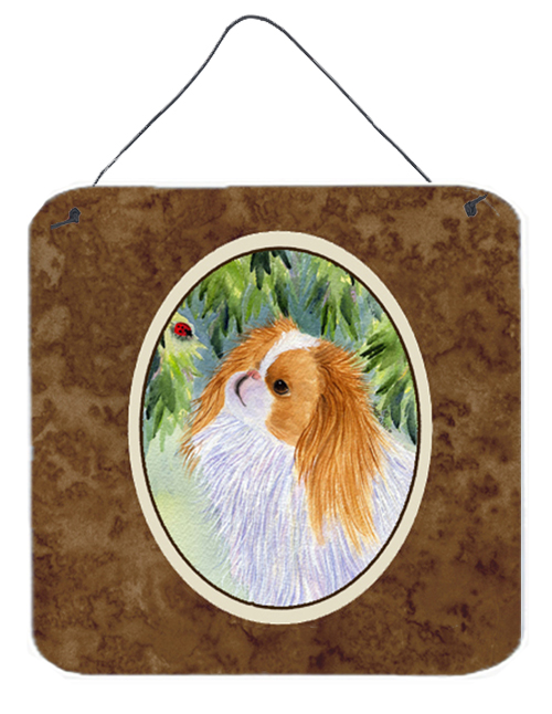 Japanese Chin Aluminium Metal Wall Or Door Hanging Prints - 6 x 6 In.