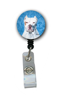 Pit Bull Retractable Badge Reel Or Id Holder With Clip