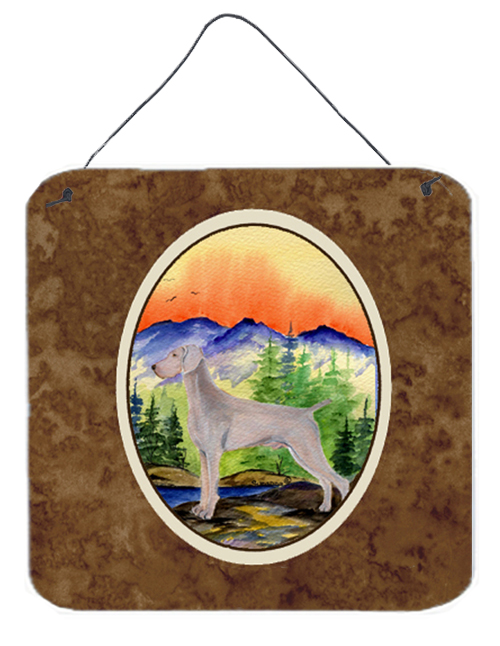 6 In. Weimaraner Aluminium Metal Wall Or Door Hanging Prints
