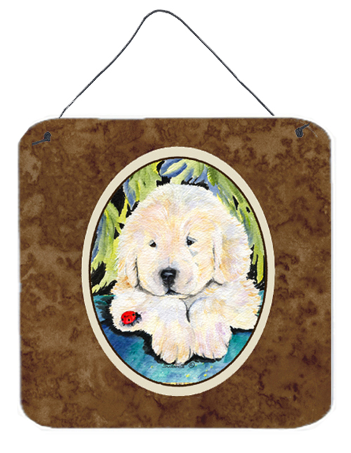 6 In. Golden Retriever Aluminium Metal Wall Or Door Hanging Prints