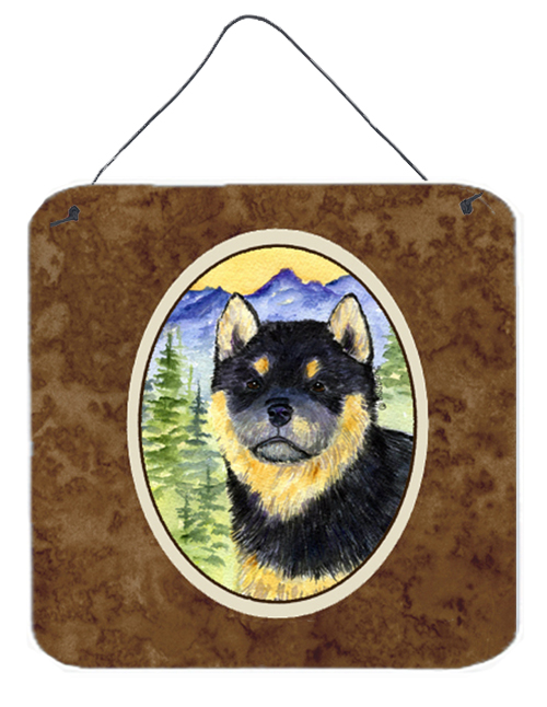 6 In. Shiba Inu Aluminium Metal Wall Or Door Hanging Prints