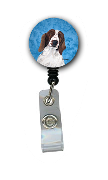 Springer Spaniel Retractable Badge Reel Or Id Holder With Clip