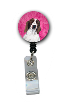 Springer Spaniel Retractable Badge Reel Or Id Holder With Clip
