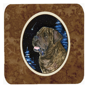 Starry Night Mastiff Foam Coasters- Set Of 4