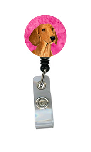 Dachshund Retractable Badge Reel Or Id Holder With Clip