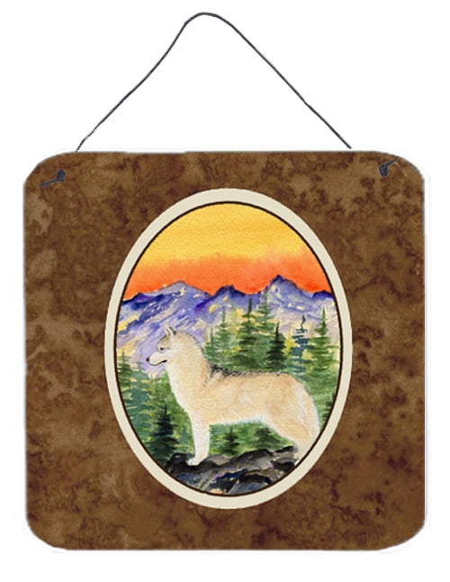 6 In. Siberian Husky Aluminium Metal Wall Or Door Hanging Prints