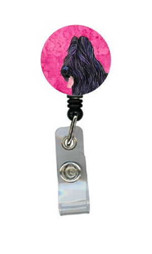 Briard Retractable Badge Reel Or Id Holder With Clip