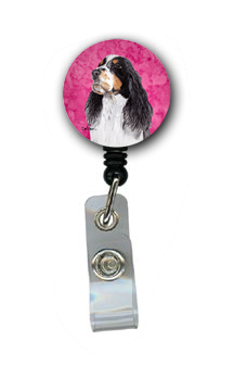 Springer Spaniel Retractable Badge Reel Or Id Holder With Clip