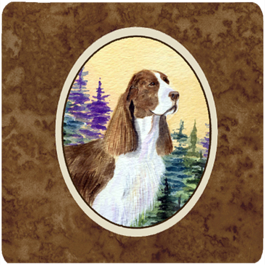 Springer Spaniel Foam Coasters, Set Of 4