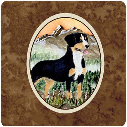 Entlebucher Mountain Dog Foam Coasters, Set Of 4