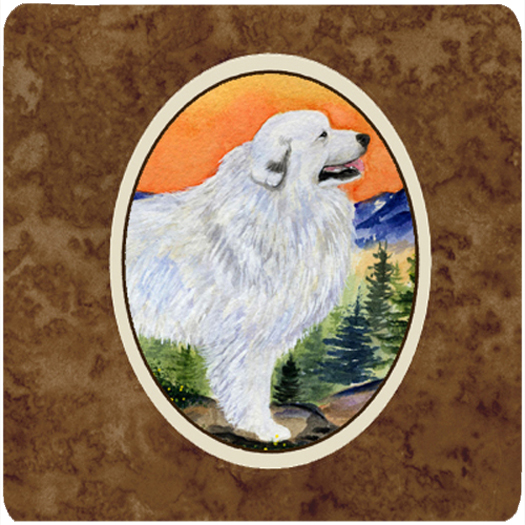 Great Pyrenees Foam Coasters, Set Of 4