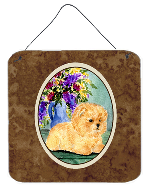 SS8302DS66 6 In. Pomeranian Aluminium Metal Wall Or Door Hanging Prints