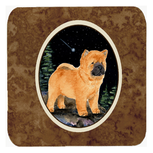 SS8488FC Starry Night Chow Chow Foam Coasters- Set Of 4