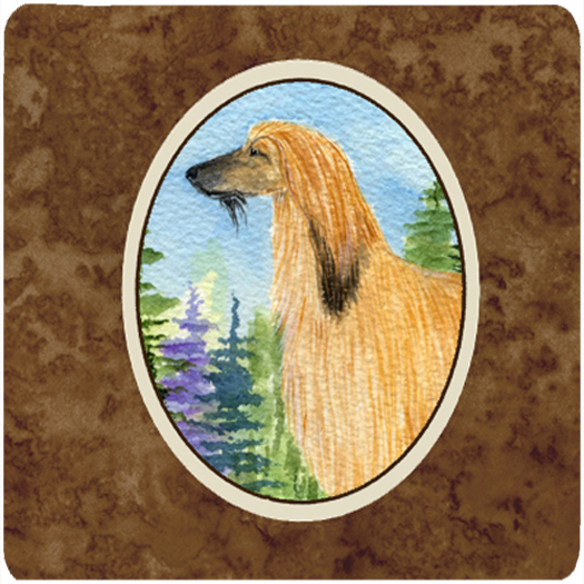 SS8220FC Afghan Hound Foam Coasters- Set Of 4