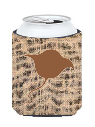 Stingray Burlap And Brown Can Or Bottle  Hugger
