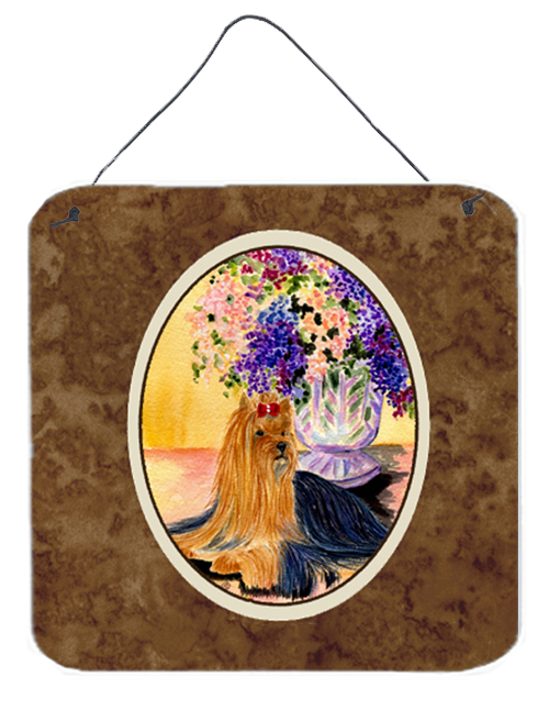 SS8304DS66 6 In. Yorkie Aluminium Metal Wall Or Door Hanging Prints
