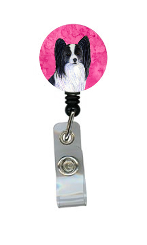 Papillon Retractable Badge Reel Or Id Holder With Clip