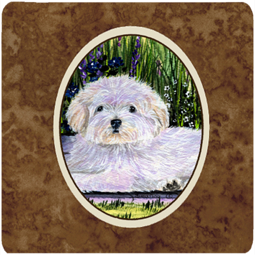 Coton De Tulear Foam Coasters, Set Of 4