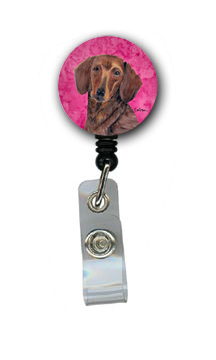 Dachshund Retractable Badge Reel Or Id Holder With Clip