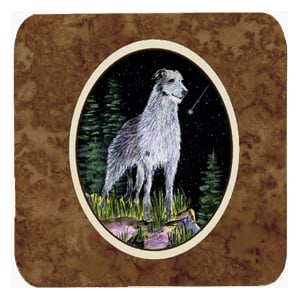 Starry Night Scottish Deerhound Foam Coasters- Set Of 4