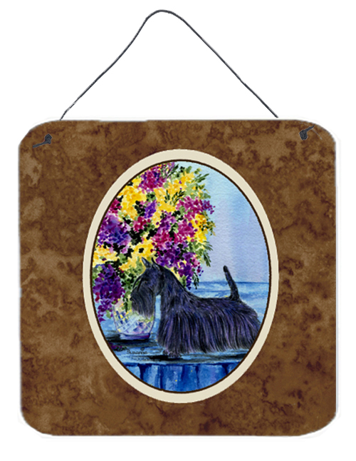 6 In. Scottish Terrier Aluminium Metal Wall Or Door Hanging Prints