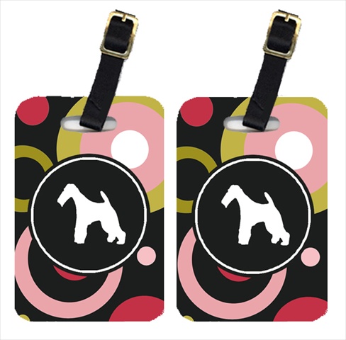 Fox Terrier Luggage Tags - Pair Of 2