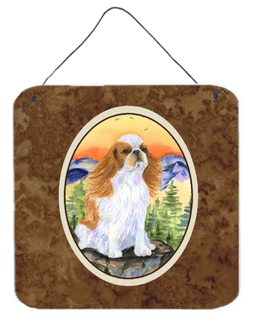 SS8311DS66 6 In. English Toy Spaniel Aluminium Metal Wall Or Door Hanging Prints
