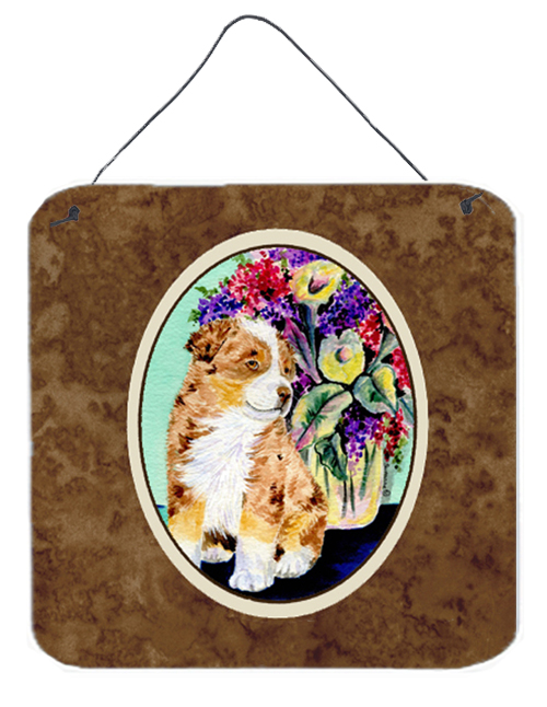 6 In. Australian Shepherd Aluminium Metal Wall Or Door Hanging Prints