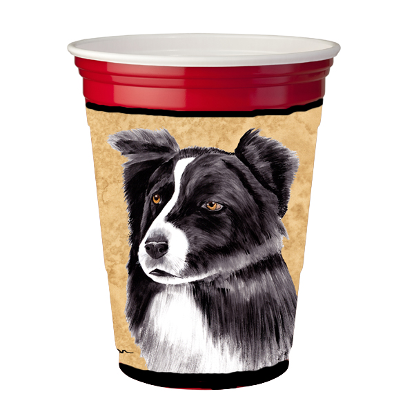 Border Collie Red Solo Cup  Hugger