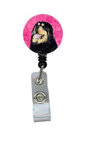Tibetan Mastiff Retractable Badge Reel Or Id Holder With Clip