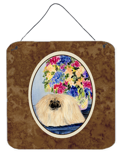 6 In. Pekingese Aluminium Metal Wall Or Door Hanging Prints