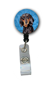 Dachshund Retractable Badge Reel Or Id Holder With Clip