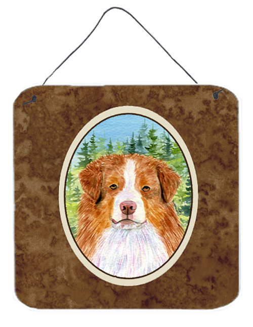 SS8317DS66 6 In. Australian Shepherd Aluminium Metal Wall Or Door Hanging Prints