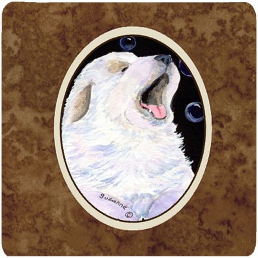 Great Pyrenees Foam Coasters, Set Of 4