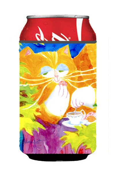Picture of Carolines Treasures 6101CC Cat Tea Time Can Or Bottle  Hugger