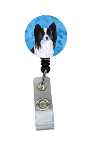 Papillon Retractable Badge Reel Or Id Holder With Clip