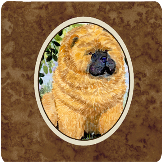 Chow Chow Foam Coasters, Set Of 4