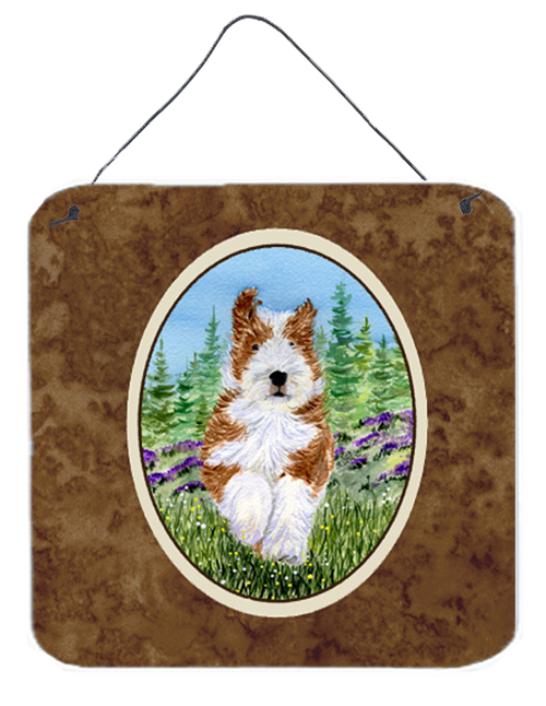 6 In. Bearded Collie Aluminium Metal Wall Or Door Hanging Prints
