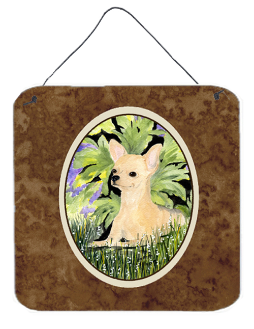 6 In. Chihuahua Aluminium Metal Wall Or Door Hanging Prints