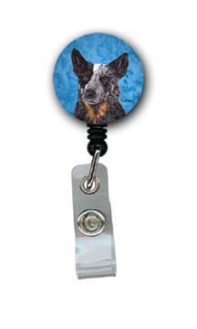 Australian Cattle Dog Retractable Badge Reel Or Id Holder With Clip