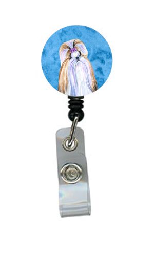 Shih Tzu Retractable Badge Reel Or Id Holder With Clip